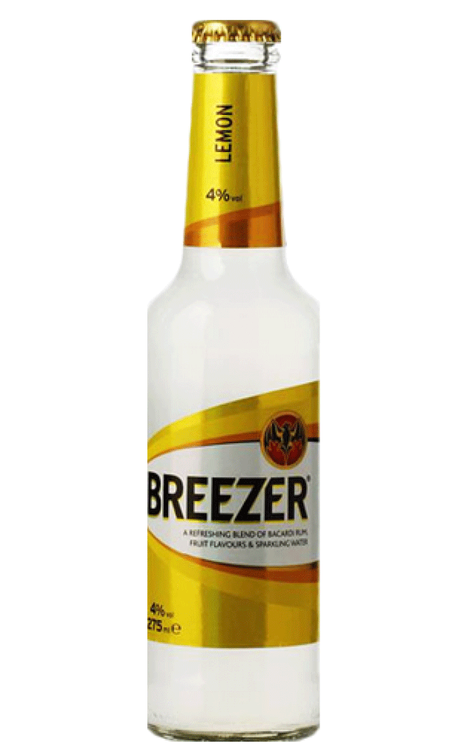 Bacardi Breezer Lemon (24 Bottles x 275 ml)