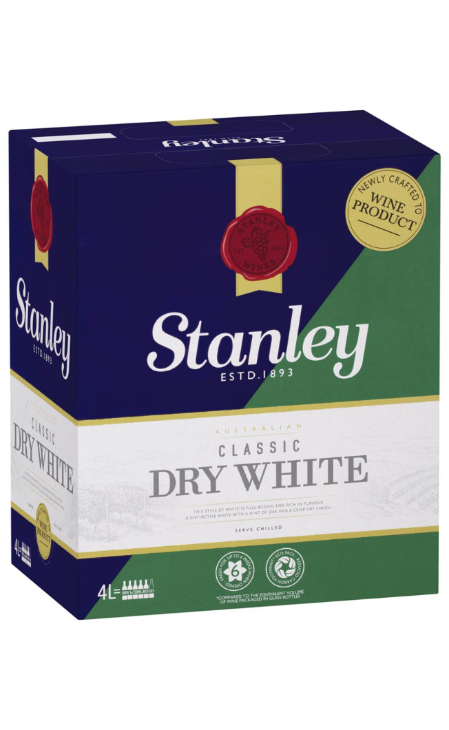 Stanley Chablis Crisp Dry White Cask Wine (4 Litre)